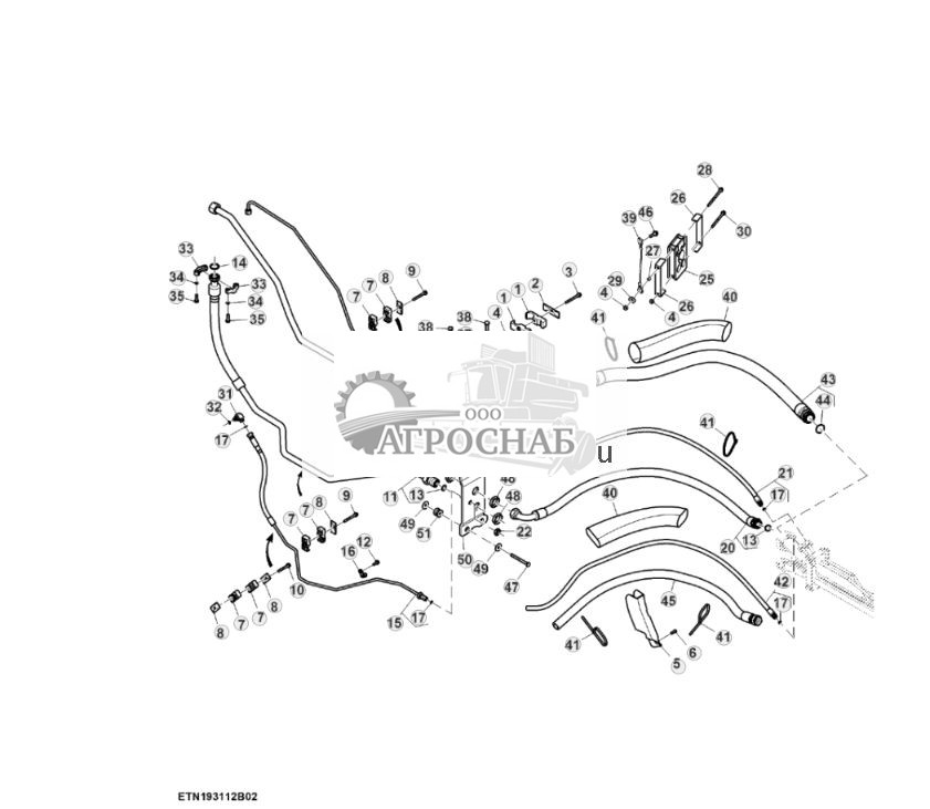 Гидравлические линии, высокий расход, 8 SCV, мост с двухступенчатым редуктором (22) (807001 - 807273) - ST948840 806.jpg
